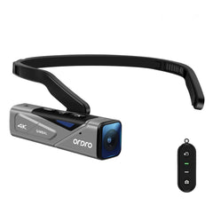 ORDRO EP7 4K Head-Mounted  Auto Focus Live Video Smart Sports Camera, Without Remote Control, With Remote Control