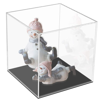 Clear Acrylic Camera Display Cover Plexiglass Display Case Countertop Box, Large 24x24x24cm, Small 10x10x10cm