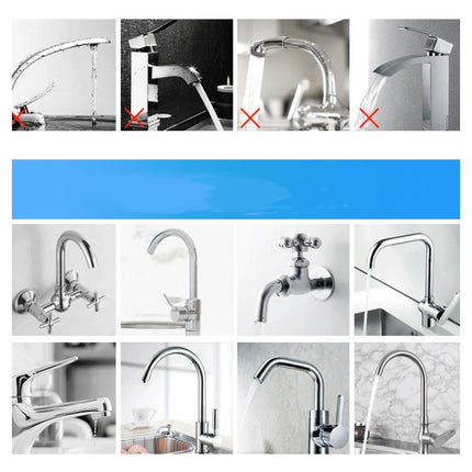 Zoosen Electric Hot Water Faucet Connection Type Instant Hot Water Faucet CN Plug, Style:White + Leak Protection, White, With shower Head Connector, White + Leak Protection
