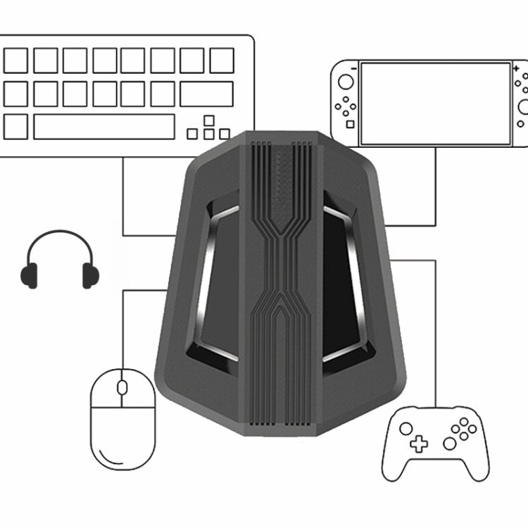 Keyboard And Mouse Converter For PS4/Switch/PS4 Pro/XBOX ONE, Black, Support Audio Models