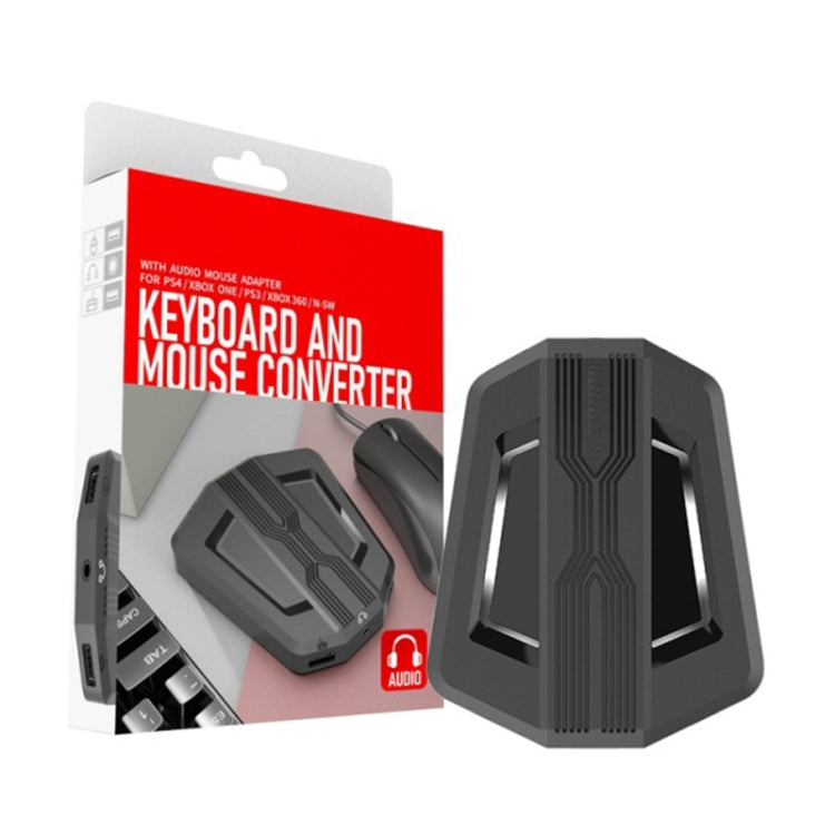 Keyboard And Mouse Converter For PS4/Switch/PS4 Pro/XBOX ONE, Black, Support Audio Models