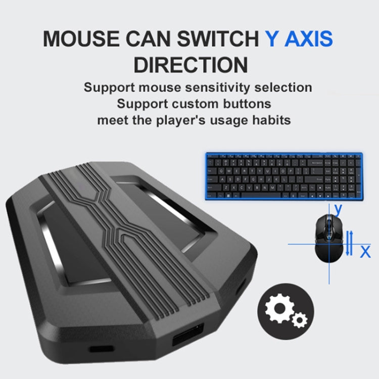 Keyboard And Mouse Converter For PS4/Switch/PS4 Pro/XBOX ONE, Black, Support Audio Models