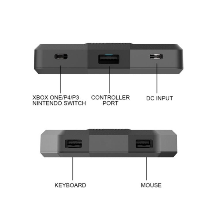 Keyboard And Mouse Converter For PS4/Switch/PS4 Pro/XBOX ONE, Black, Support Audio Models