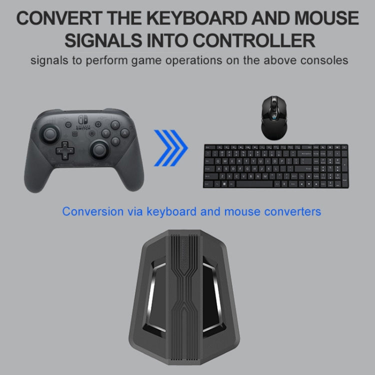 Keyboard And Mouse Converter For PS4/Switch/PS4 Pro/XBOX ONE, Black, Support Audio Models