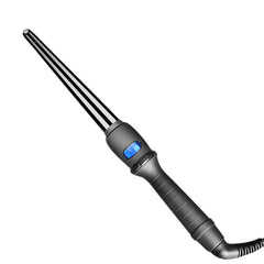 LCD Conical Curling Iron Single Tube Ceramic Glaze Pear Flower Cone