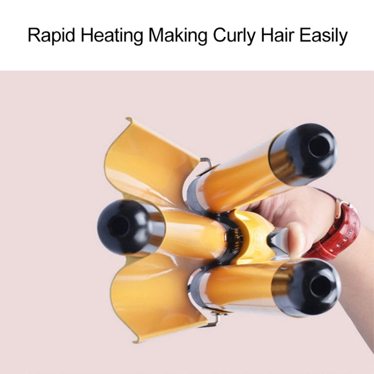 20-32m Automatic Ceramic Perm Splint Hair Curler 3 Barrels Big Wave Hair Curling Iron Tools, 20mm, 22mm, 25mm, 28mm, 32mm