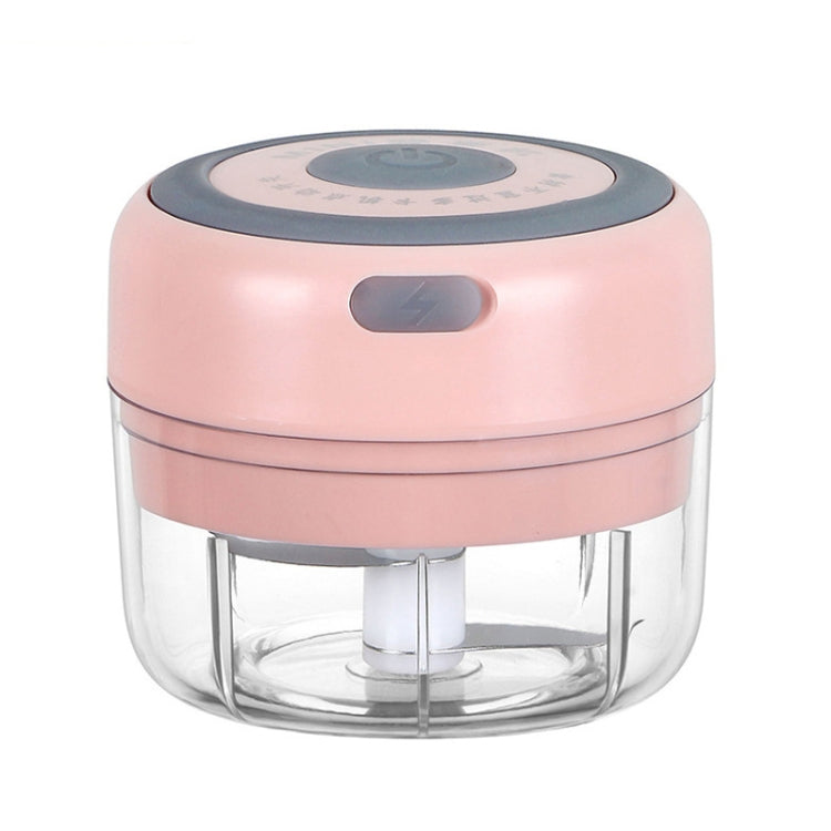 Electrical USB Rechargeable Garlic Mixing Masher Complementary Food Masher Stainless Steel Crushing Garlic Peeling Device Wireless Mini Garlic Cutter, Pink, Green, White
