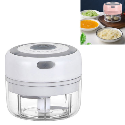 Electrical USB Rechargeable Garlic Mixing Masher Complementary Food Masher Stainless Steel Crushing Garlic Peeling Device Wireless Mini Garlic Cutter