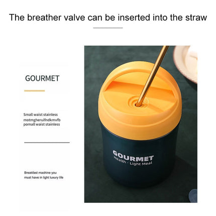 GOURMET Stainless Steel Insulation Cup Double-Sealed Insulation Soup Cup, Red, Yellow, Blue