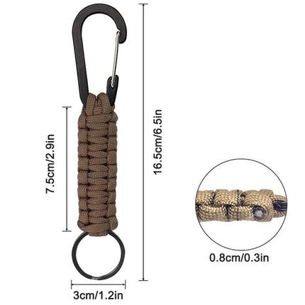 Outdoor Multifunctional Nylon Umbrella Rope Carabiner Key Chain
