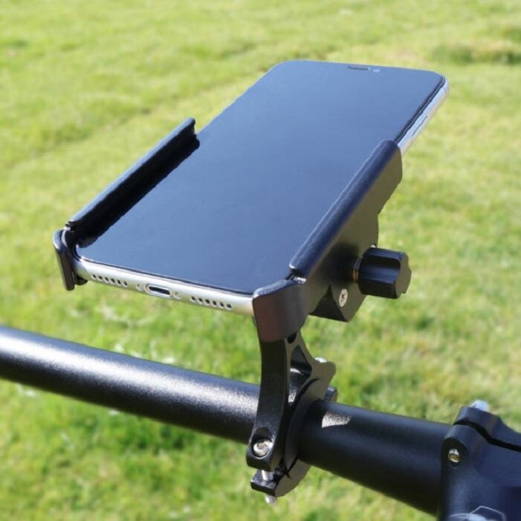 CYCLINGBOX Aluminum Alloy Mobile Phone Holder Bicycle Riding Takeaway Rotatable Metal Mobile Phone Bracket, Handlebar Installation, Rearview Mirror Installation, Heightened Handlebar Installation