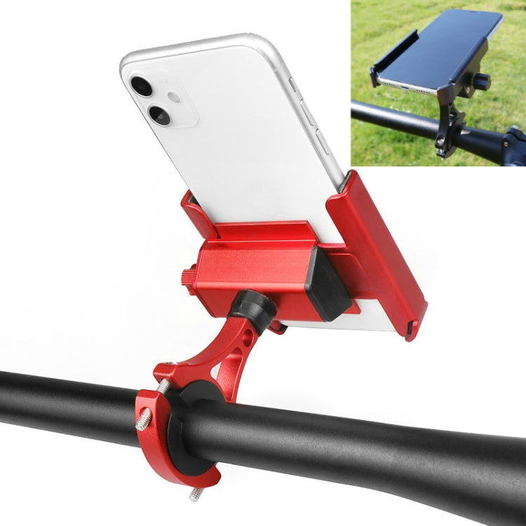 CYCLINGBOX Aluminum Alloy Mobile Phone Holder Bicycle Riding Takeaway Rotatable Metal Mobile Phone Bracket, Handlebar Installation, Rearview Mirror Installation, Heightened Handlebar Installation