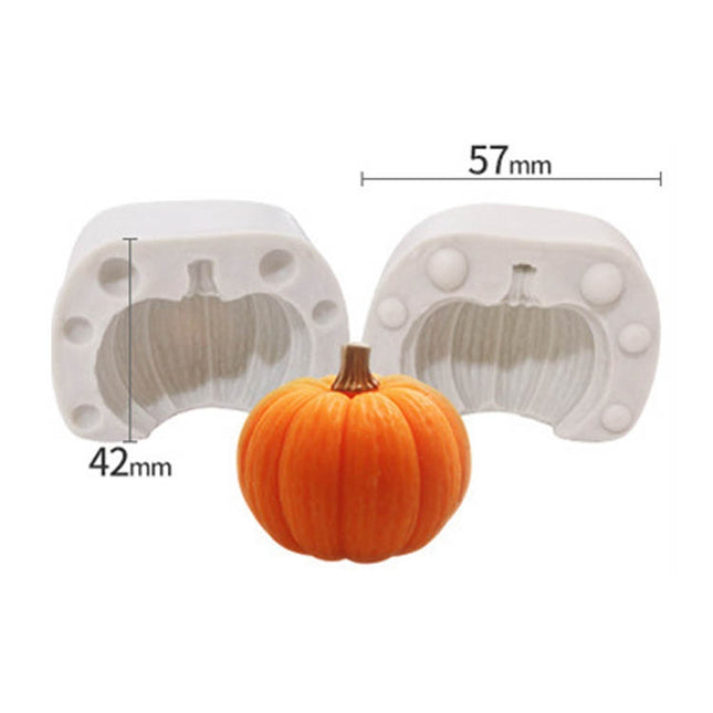 Halloween Three-Dimensional Pumpkin Cake DIY Scented Candle Silicone Mold