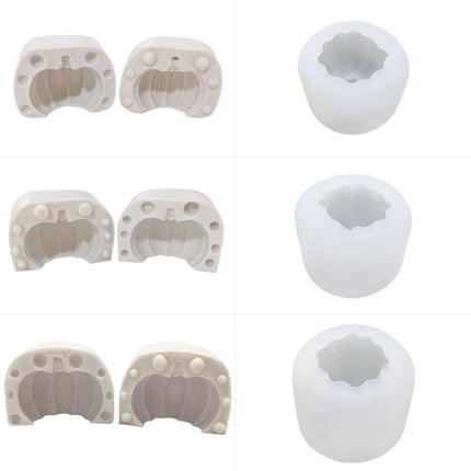 Halloween Three-Dimensional Pumpkin Cake DIY Scented Candle Silicone Mold, SW-36, SW-37, SW-45, SW-46, SW-47, ZW-57, ZW-109
