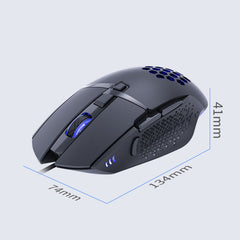 iMICE T90 8 Keys 7200DPI USB Wired Luminous Gaming Mouse, Cable Length: 1.8m