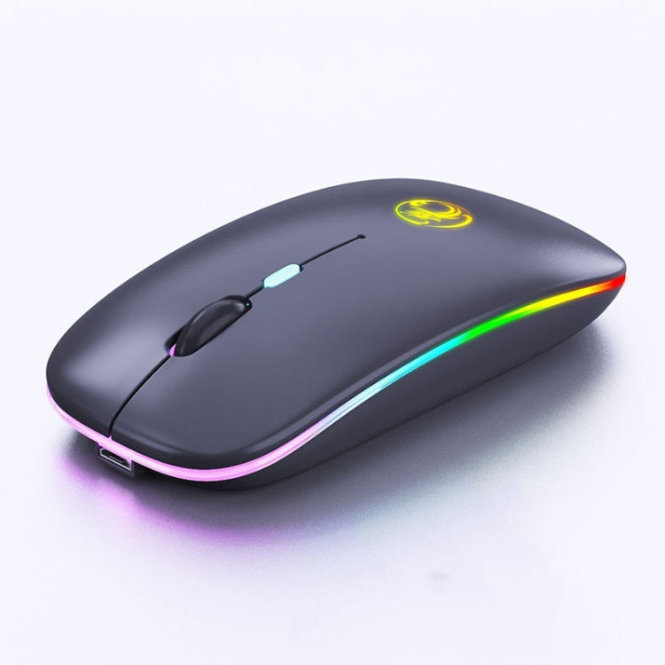 iMICE E-1300 4 Tasten 1600 DPI Leuchtende kabellose leise Desktop-Notebook-Minimaus, Aufladbare Luminous Edition, Dual-Modes Luminous Edition, Aufladbare Edition