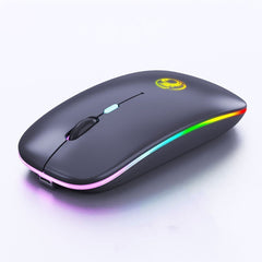 iMICE  E-1300 4 Keys 1600DPI Luminous Wireless Silent Desktop Notebook Mini Mouse, Charging Luminous Edition, Dual-modes Luminous Edition, Charging Edition