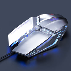 iMICE T80 7 Keys 3200 DPI Macro Programming Mechanical Gaming Wired Mouse, Cable Length: 1.8m, Black, Silver Gray