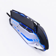 iMICE T80 7 Keys 3200 DPI Macro Programming Mechanical Gaming Wired Mouse, Cable Length: 1.8m, Black, Silver Gray