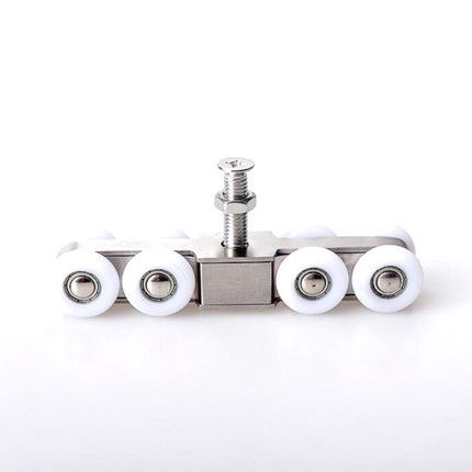 Stainless Steel Sliding Door Hanging Wheel Silent Smooth And Wear-Resistant Sliding Door Pulley Nylon Hanging Rail, 4 Wheels, 8 Wheels