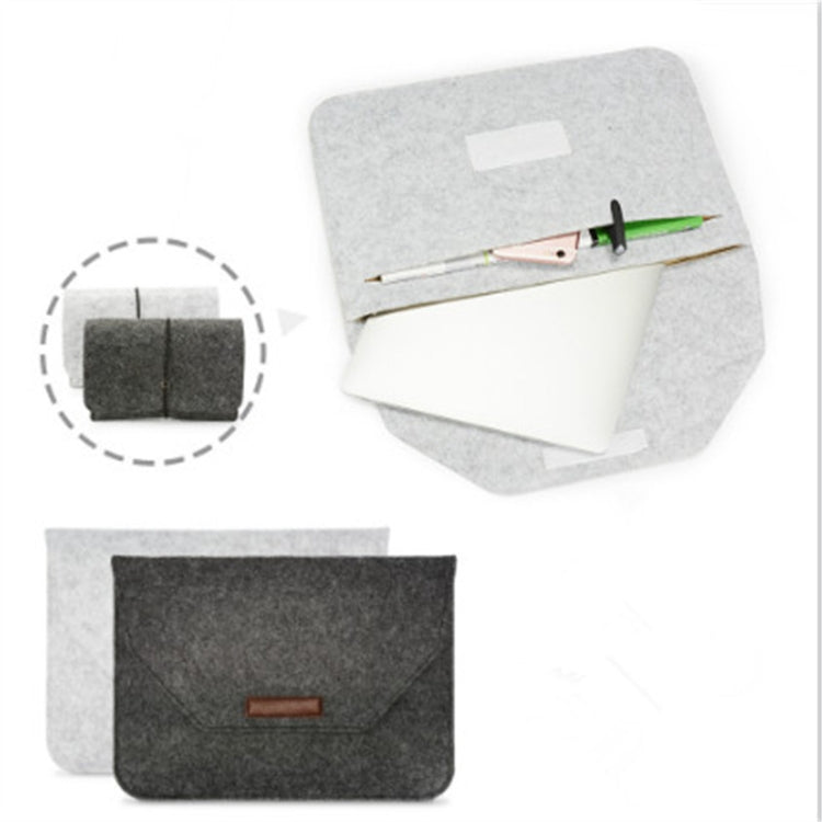 Portable Air Permeable Felt Sleeve Bag for MacBook Laptop, with Power Storage Bag, 11 inch, 12 inch, 13 inch, 15 inch