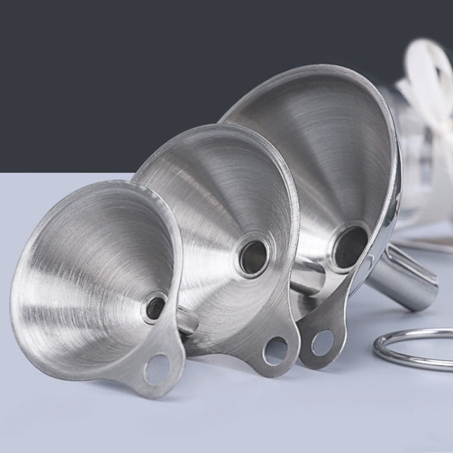 3 in 1 Stainless Steel Funnel Mini Funnel Oil Leaking Wine Leaking Integrated Liquid Dispenser Set, Oil Leaking