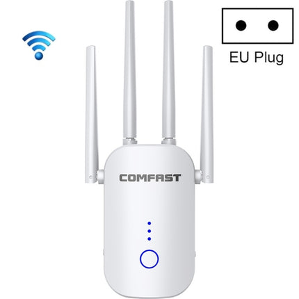 COMFAST CF-WR758AC Dual Frequency 1200Mbps Wireless Repeater 5.8G WIFI Signal Amplifier, CN Plug, TBD05451904, TBD05451904EU, TBD05451904UK