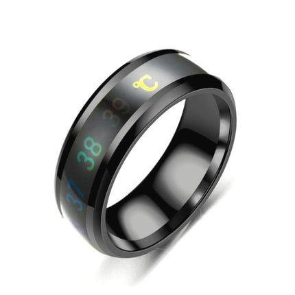 Smart Temperature Ring Stainless Steel Personalized Temperature Display Couple Ring, 10, 11, 12, 13