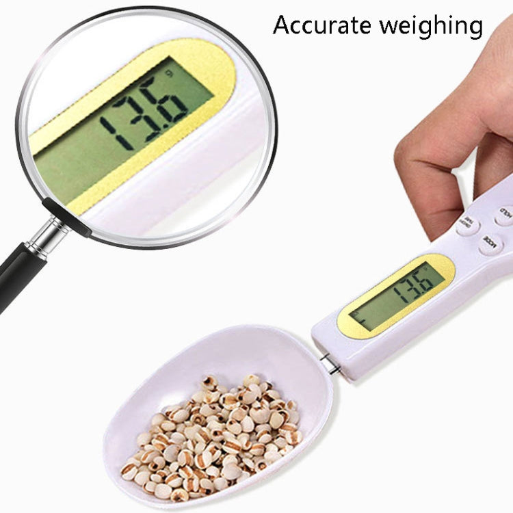 ABS Electronic Measuring Spoon Spoon Weighing Measuring Tool, Specification: 500g/0.1g, 500g/0.1g ABS White, 500g/0.1g ABS Black
