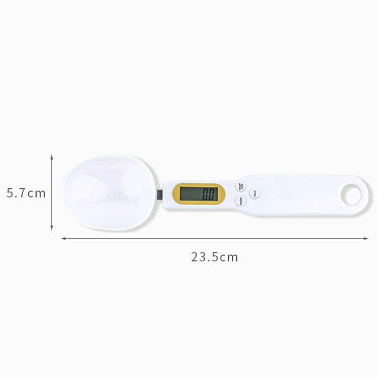 ABS Electronic Measuring Spoon Spoon Weighing Measuring Tool, Specification: 500g/0.1g, 500g/0.1g ABS White, 500g/0.1g ABS Black