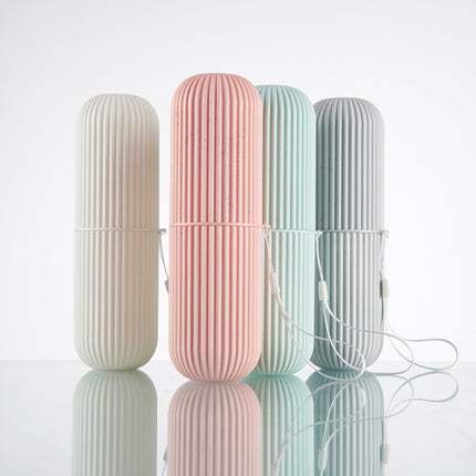 1pc Simple Travel Washing Cup Portable Toothbrush Storage Box Multifunctional Brushing Cup