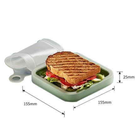 Sandwich Toast Bento Box Lunchbox Portable Take-Out Student Office Worker Lunch Box, 301-500ml
