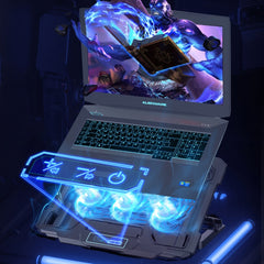 Suohuang Notebook Cooler Gaming Notebook Cooling Base Notebook Exhaust Fan Bracket