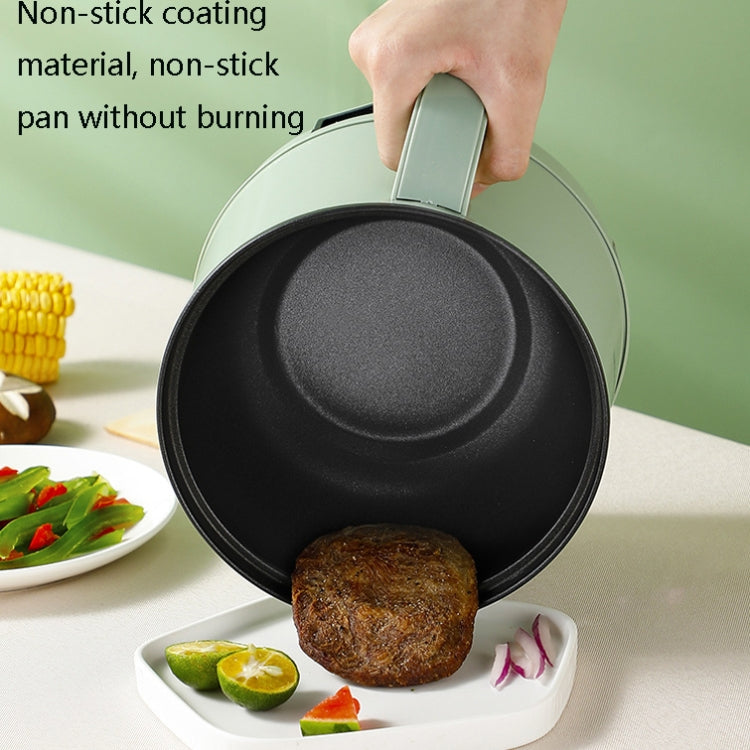 Multi-Function Electric-Cooker Mini Dormitory Student Cooking Rice Stir Frying Non-Stick Pot, 110V US Plug, White Manual Single Pot, White Manual Style with Steaming Grid, White Smart Single Pot, White Smart With Steaming Grid, Green Manual Single Pot�...