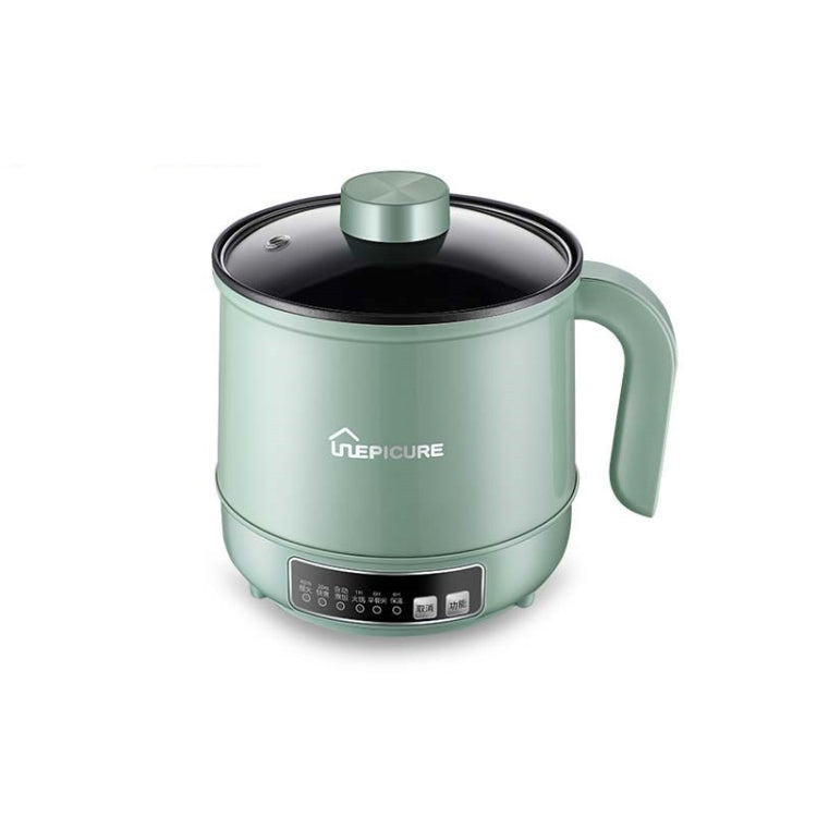 Multi-Function Electric-Cooker Mini Dormitory Student Cooking Rice Stir Frying Non-Stick Pot, 110V US Plug, White Manual Single Pot, White Manual Style with Steaming Grid, White Smart Single Pot, White Smart With Steaming Grid, Green Manual Single Pot�...