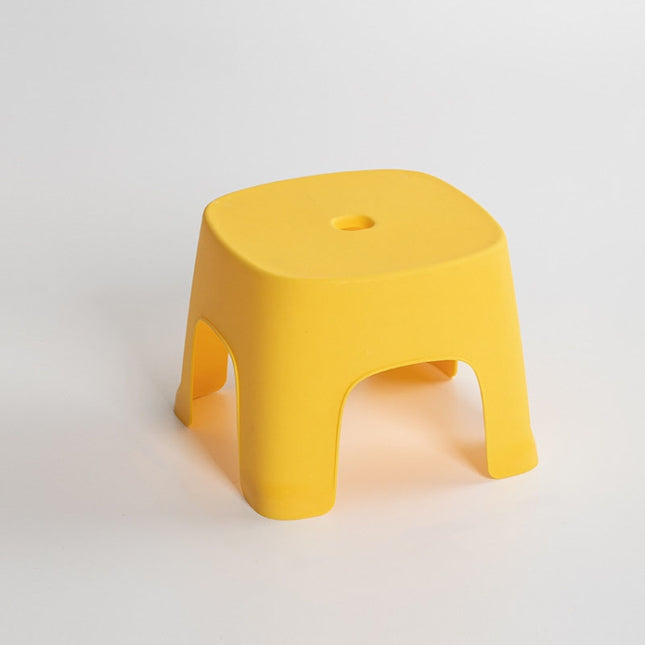 Household Bathroom Row Stools Plastic Stools Thickened Low Stools Square Stools Small Benches, Maple Yellow Children, Retro Red Children, Light Green Children, Black Children, Light Green Adult, Pink Adult, Retro Red Adult, Maple Yellow Adult          ...