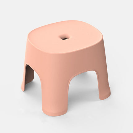 Household Bathroom Row Stools Plastic Stools Thickened Low Stools Square Stools Small Benches, Maple Yellow Children, Retro Red Children, Light Green Children, Black Children, Light Green Adult, Pink Adult, Retro Red Adult, Maple Yellow Adult          ...