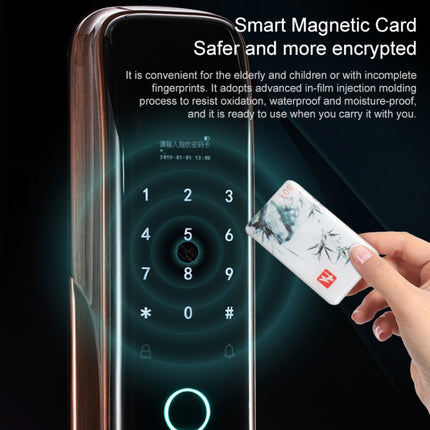 Smart Wifi Anti-Theft Fingerprint Password Lock Mobile Phone Remote Control Electronic Door Lock Magnetic Card Lock