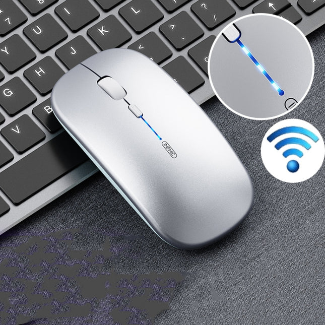 Inphic PM1 Office Mute Wireless Laptop Mouse, Battery Display