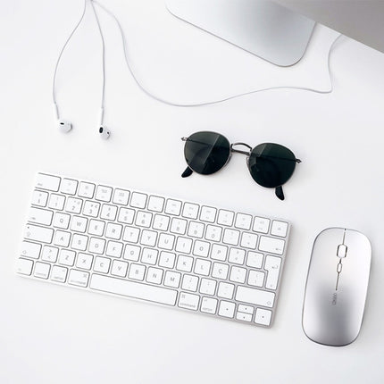 Inphic PM1 Office Mute Wireless Laptop Mouse, Battery Display