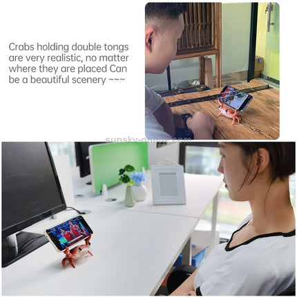 Weightlifting Crab Mobile Phone Stand Desktop Bluetooth Speaker Pen Holder Eye Stand Lazy Mobile Phone Stand