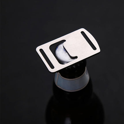 20 PCS Ribbon Bottle Opener Stainless Steel Card Bottle Opener Outdoor Backpack Webbing Buckle Lanyard Bottle Opener, 20 PCS Card