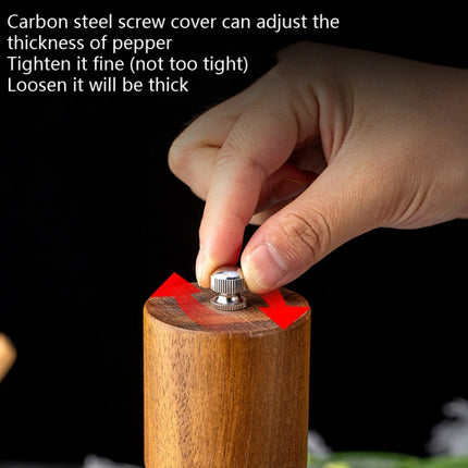 Wooden Pepper Grinder Household Sea Salt Manual Seasoning Bottle Kitchen Tool, Style 1