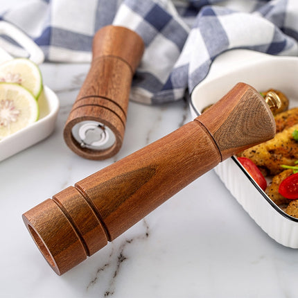 Wood Pepper Grinder Kitchen Household Manual Solid Pepper Powder Black Pepper Mill Grinder Bottle Seasoning Jar, Style 3, 5 inch, Style 3, 8 inch