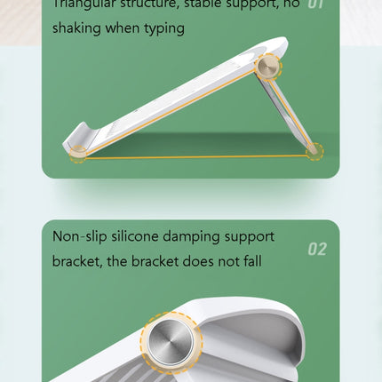 D1601 Laptop Support Folding Heightening Lifting Plate Cooling Bracket