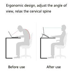 D1601 Laptop Support Folding Heightening Lifting Plate Cooling Bracket, White, Black, Pink