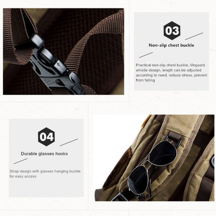 Batik Canvas Waterproof Photography Bag Outdoor Wear-resistant Large Camera Photo Backpack Men for Nikon / Canon / Sony / Fujifilm