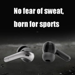 Wireless Touch Digital Display Bluetooth Earphone, Black, White