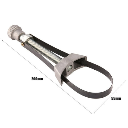 Car Auto Oil Filter Removal Tool Strap Wrench Diameter Adjustable 60mm To 120mm, 60-120mm