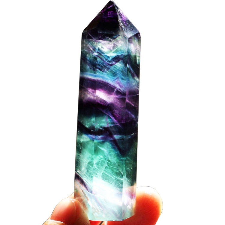 Natural Rough Stone Hexagonal Crystal Column Colorful Fluorite Column Ornaments, 3.5-4 cm, 4.1-4.9 cm, 5-6 cm, 6.1-6.4 cm, 6.5-7 cm, 7.1-7.4 cm, 7.5-8 cm, 8.1-9 cm, 9.1-10 cm, 10.1-11 cm, 11.1-12 cm, 12.1-13 cm, 13.1-14 cm, 14.1-15 cm, 3 cm or So